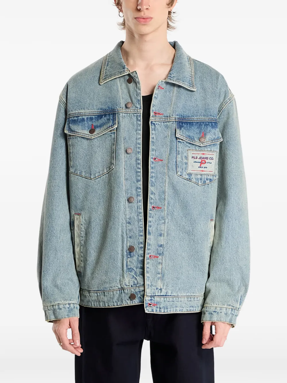  Pleasures Park Insulated Denim Jacket - Blue 