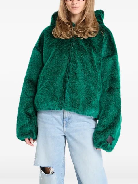 Jordan hooded faux fur jacket