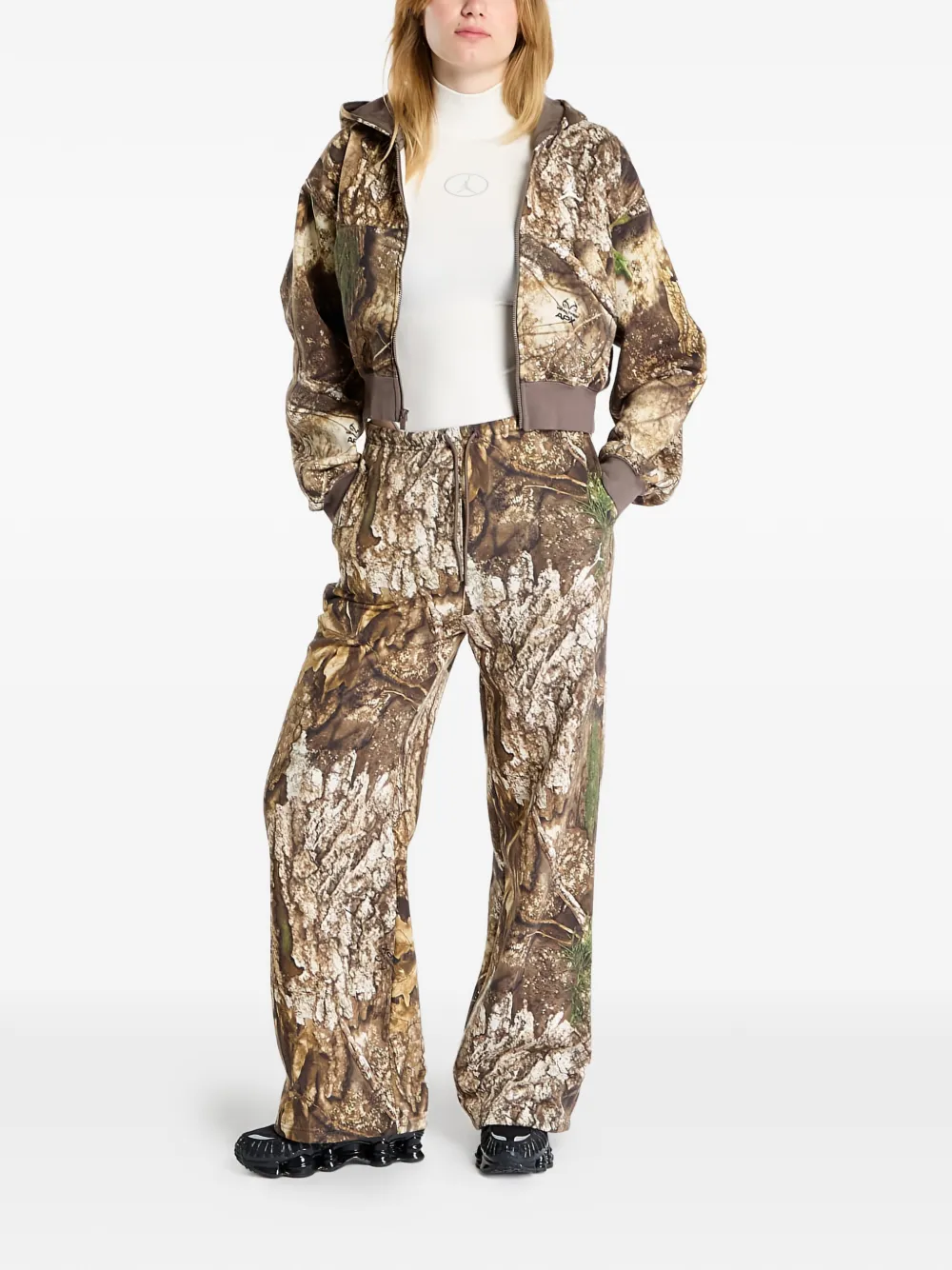 Jordan elasticated-waistband track pants - Bruin