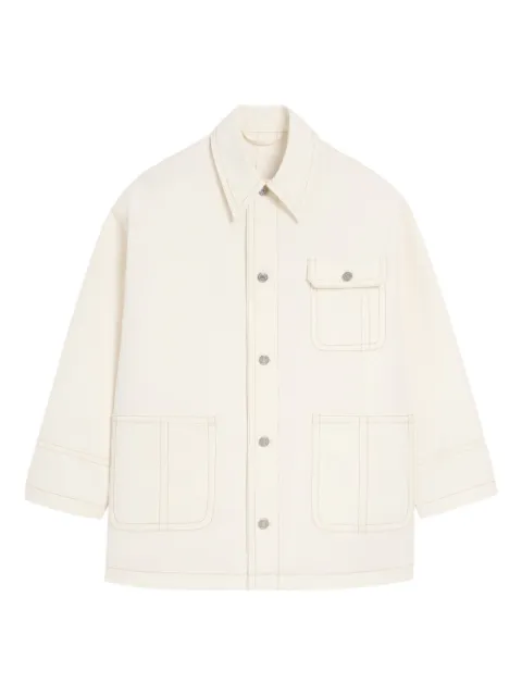 AMI Paris white cotton worker jacket