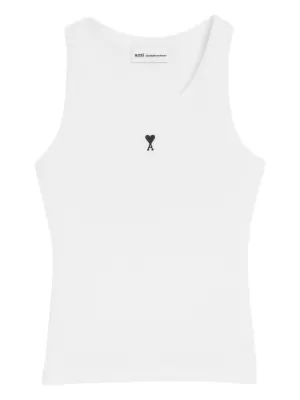 Saint Laurent ロゴ タンクトップ | ニュートラル | FARFETCH JP