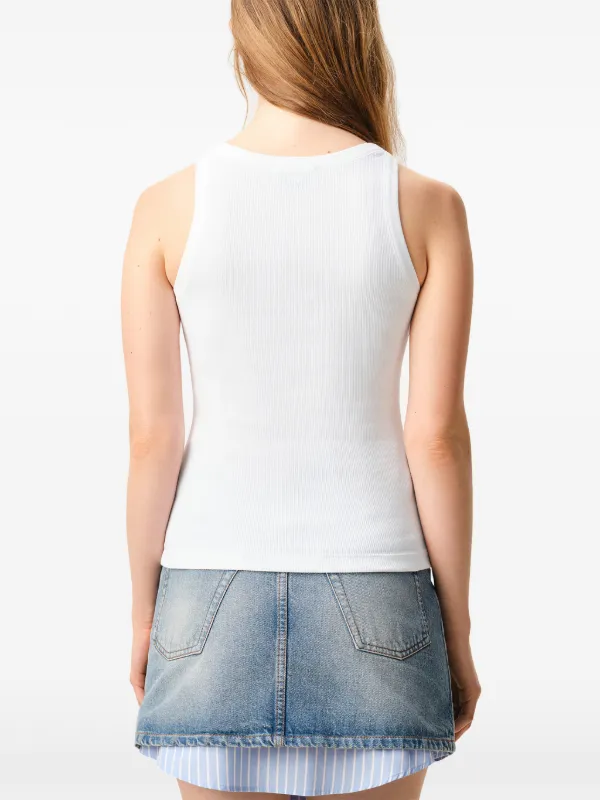 AMI Paris Ami De Coeur Tank Top | White | FARFETCH GE