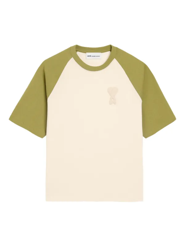 AMI Paris Ami De Coeur クロシェパッチ Tシャツ | ニュートラル