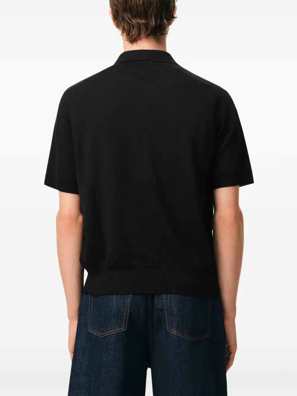 AMI Paris Ami De Coeur poloshirt met knopen Zwart