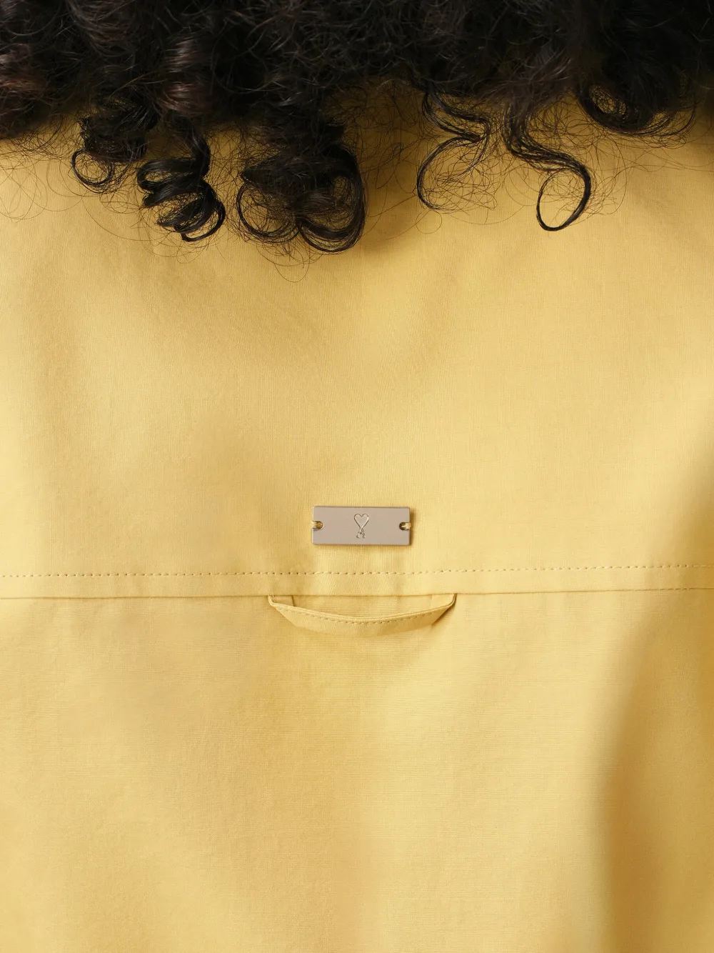 AMI Paris T-shirt met lange mouwen Geel