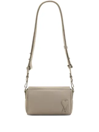 AMI Paris Marcel Padded Shoulder Bag | Grey | FARFETCH