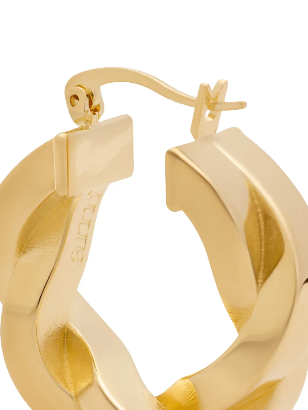tresse brass hoops