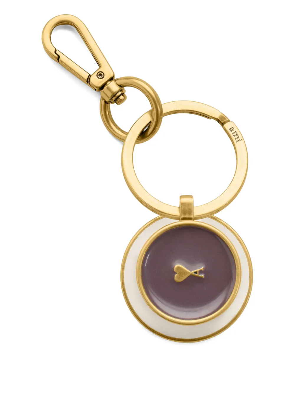 AMI Paris heart coffee cup keyring - Oro