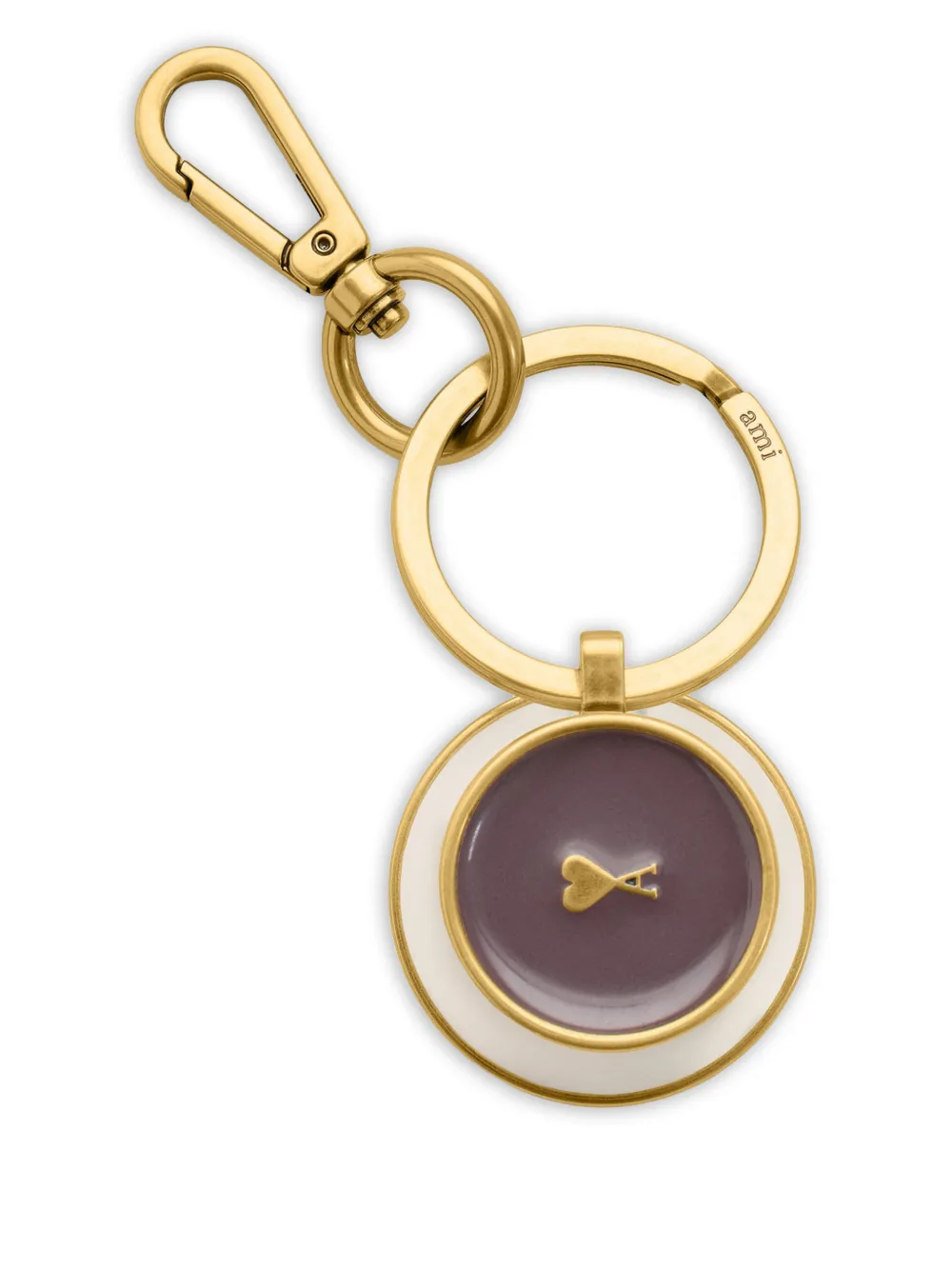 AMI Paris heart coffee cup keyring - Oro