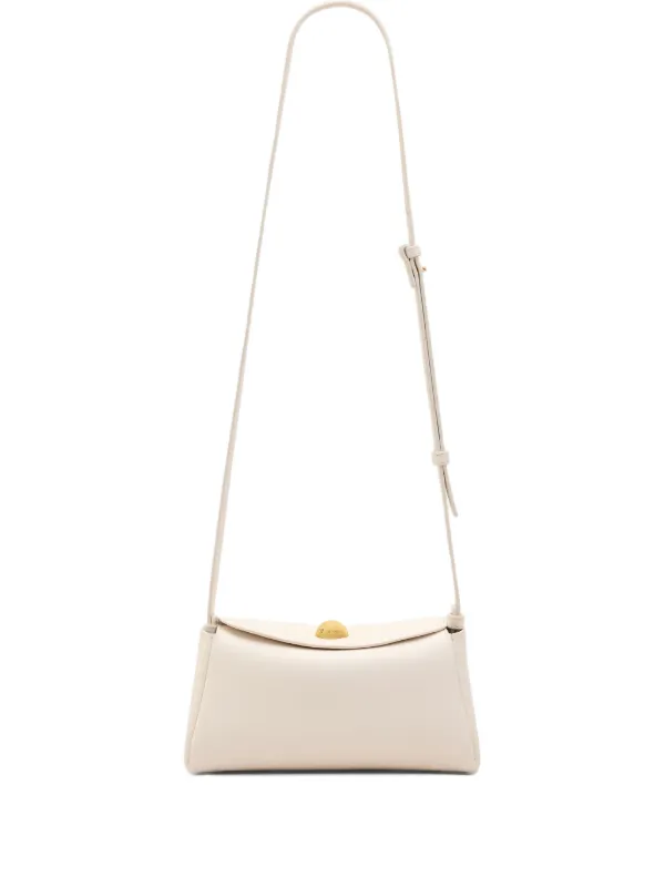 Ami Paris Cow Leather Mini Carrousel Bag in Neutrals