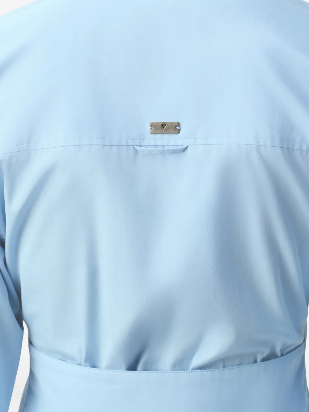 AMI Paris Blouse met ballonmouwen Blauw