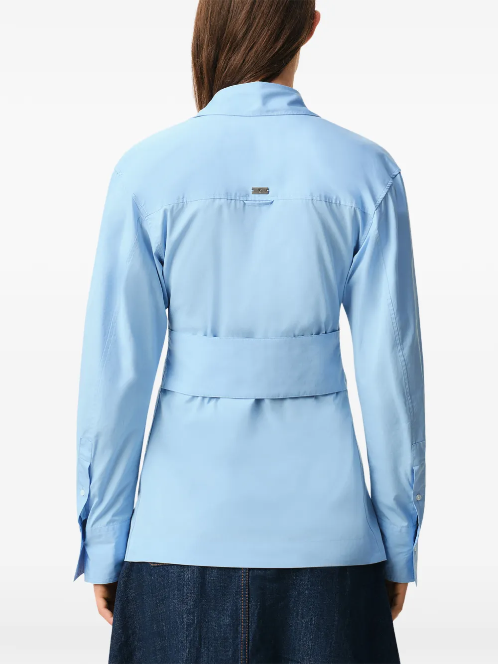AMI Paris Blouse met ballonmouwen Blauw