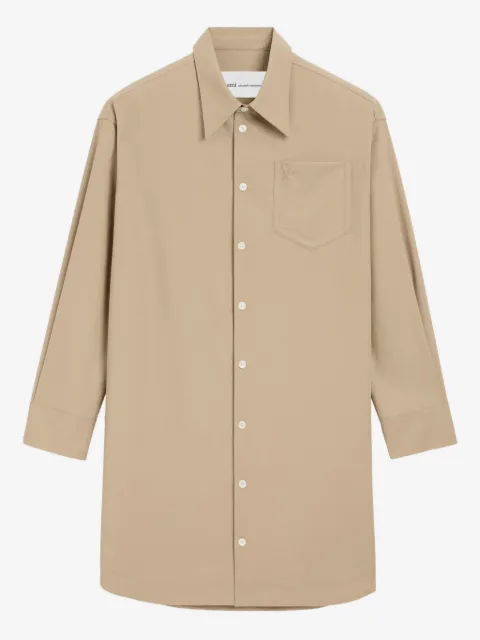 AMI Paris Ami De Coeur button pocket shirt dress