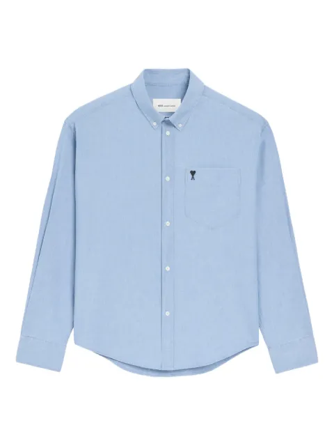 AMI Paris Ami de Coeur embroidered shirt