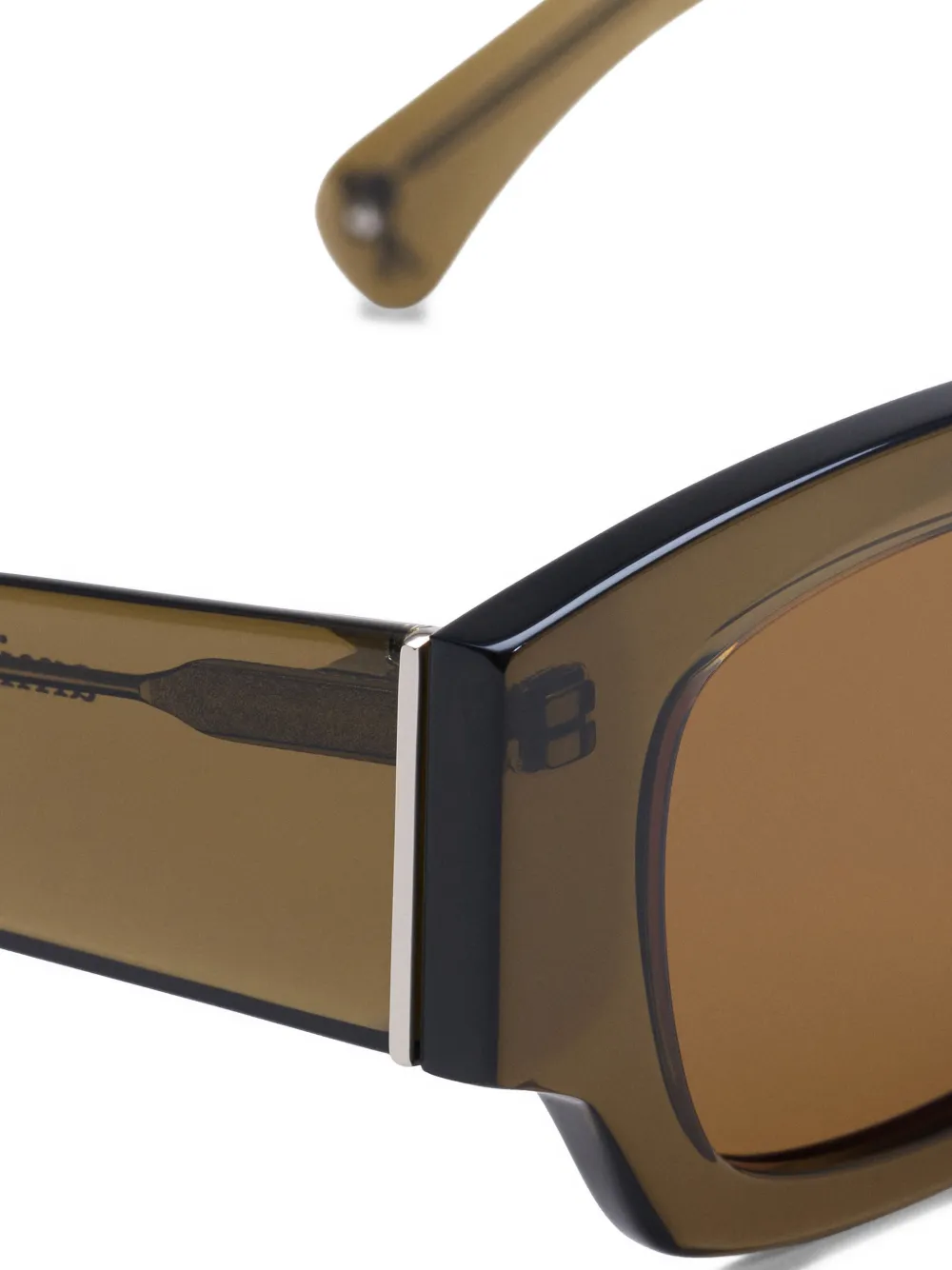  Ami Paris 75001 Square-frame Sunglasses - Brown 