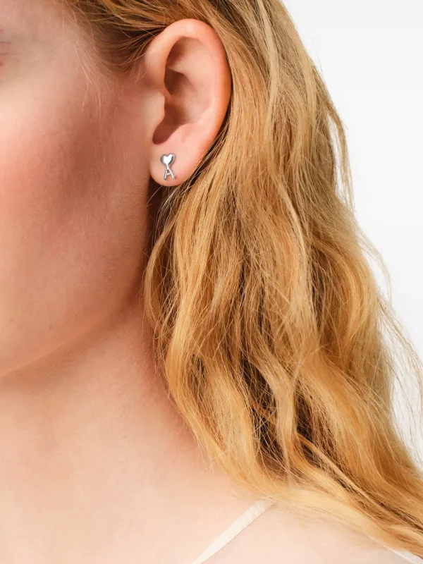 ami paris /ami de coeur/アミパリス/ピアス AMI Paris Ami De Coeur ピアス | シルバートーン | FARFETCH JP