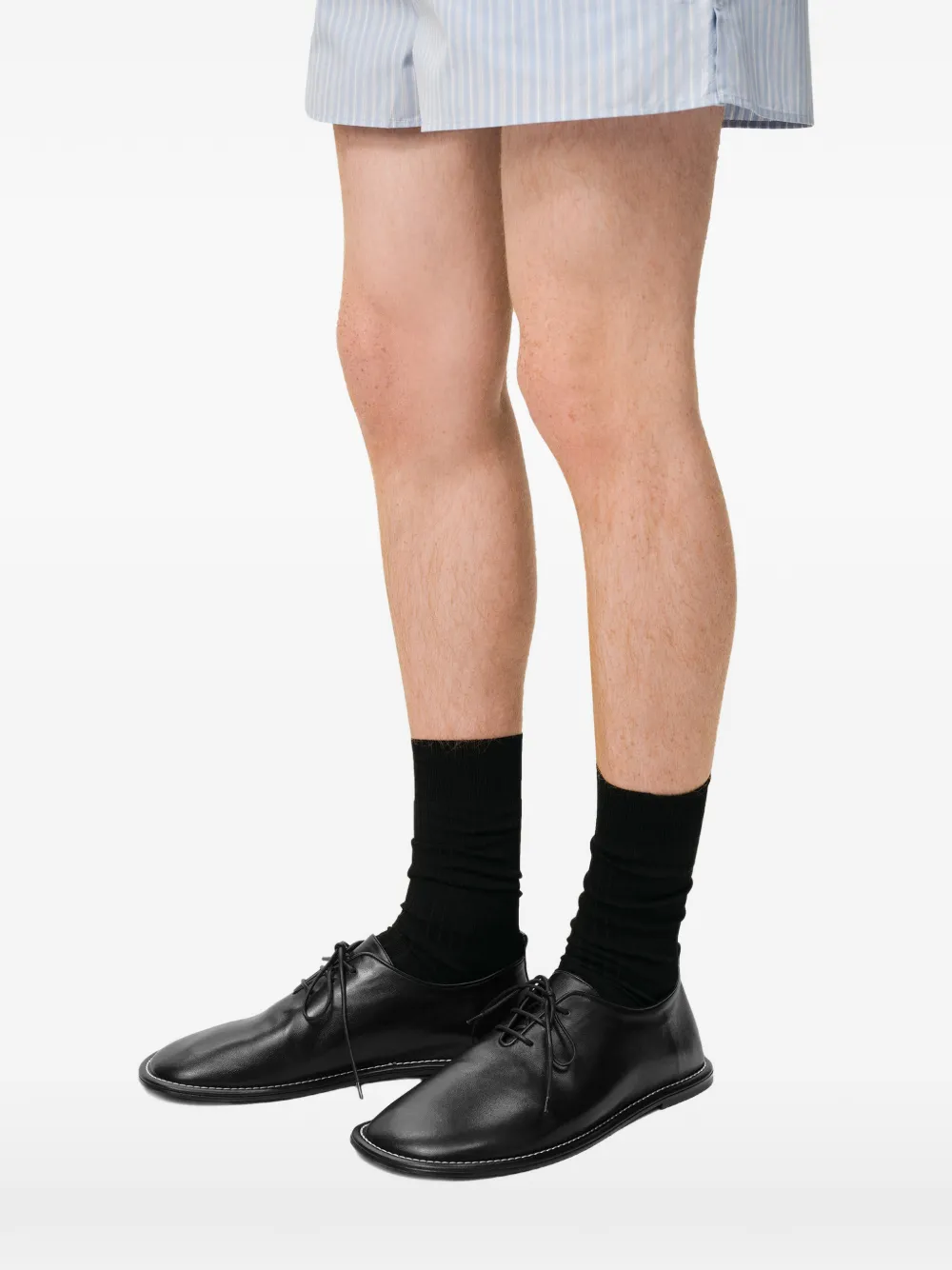 AMI Paris Leren derby schoenen Zwart