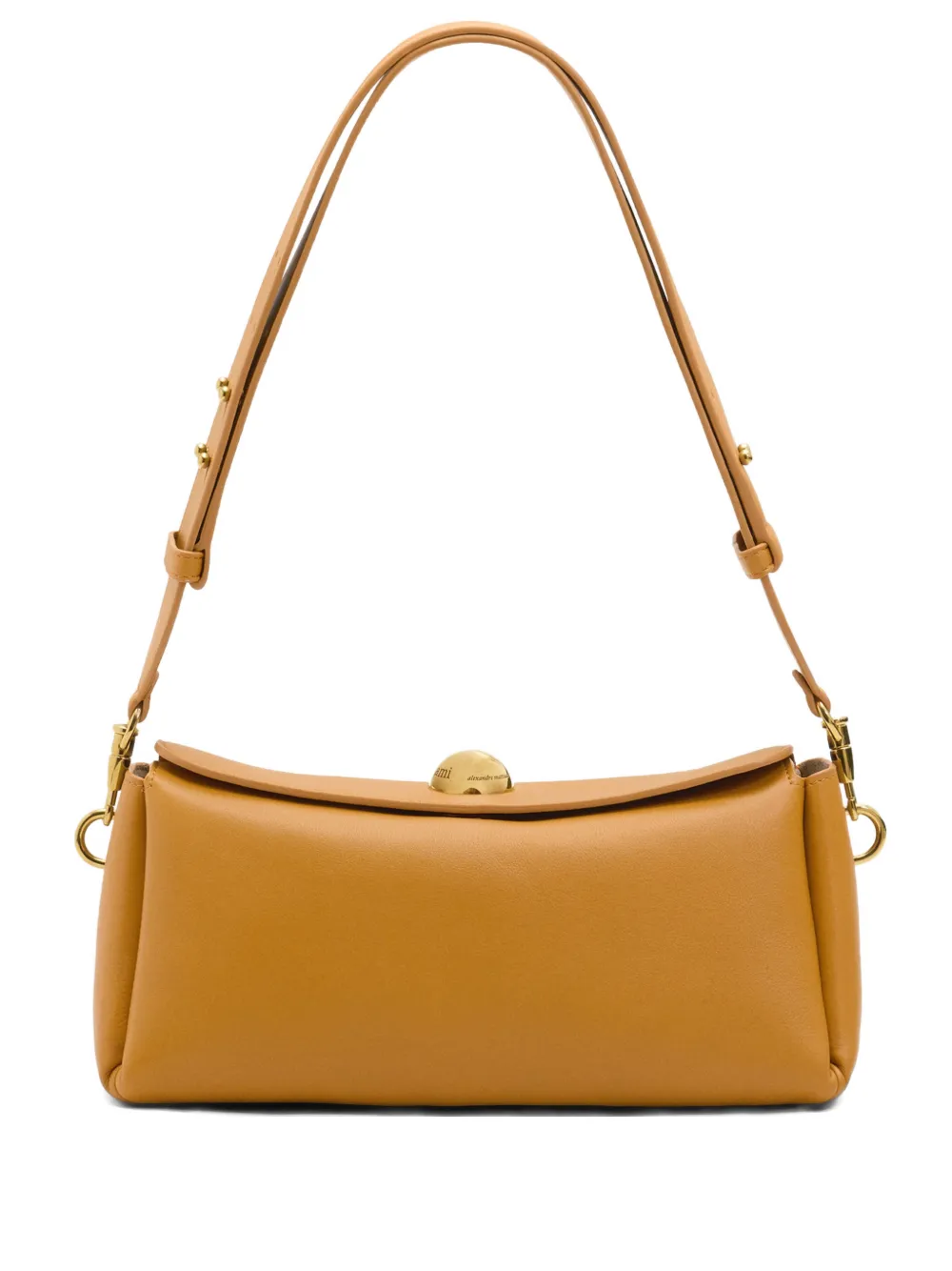 AMI Paris Borsa a spalla Carrousel mini in pelle - Marrone