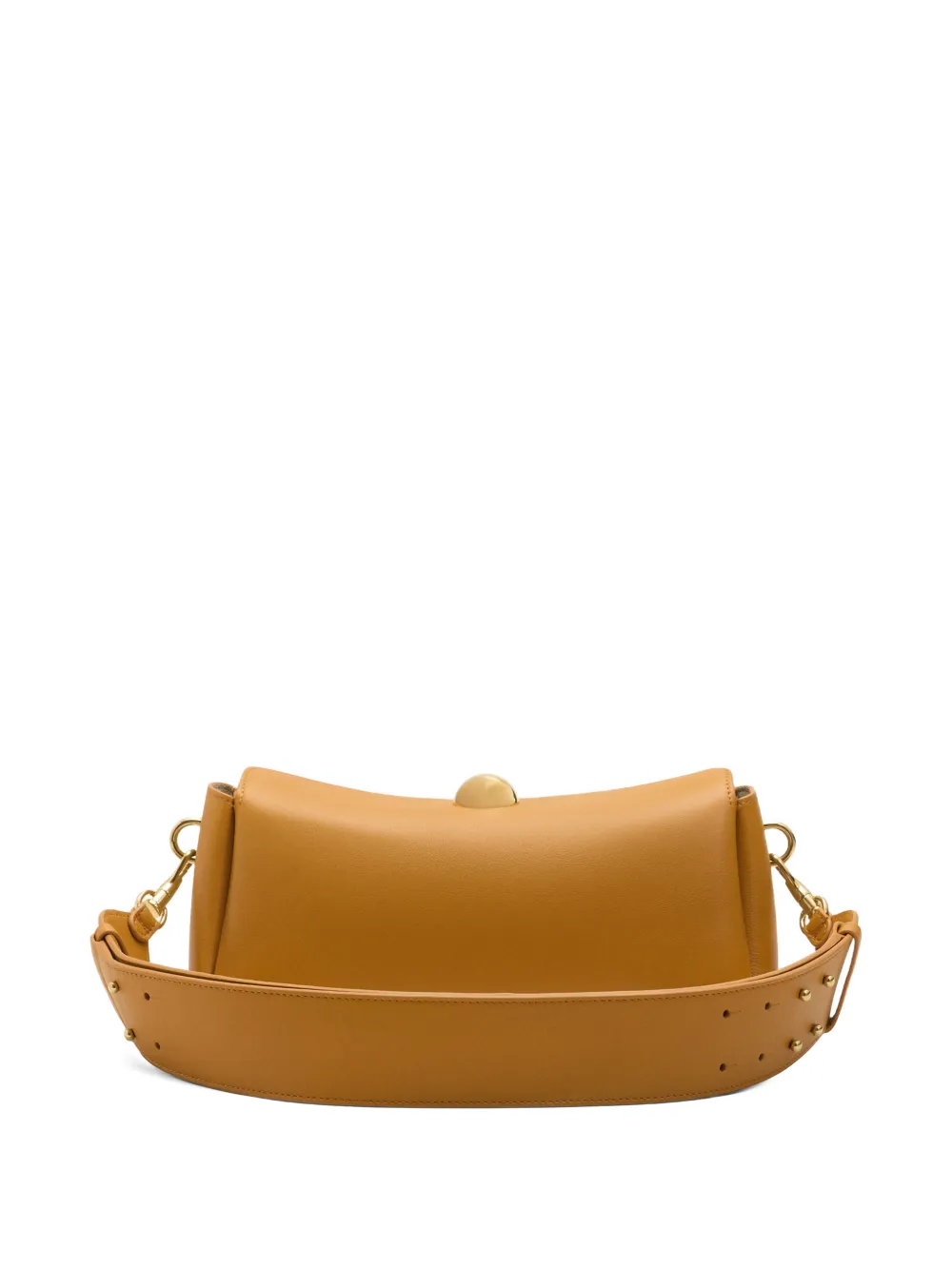  Ami Paris Mini Carrousel Leather Shoulder Bag - Brown 