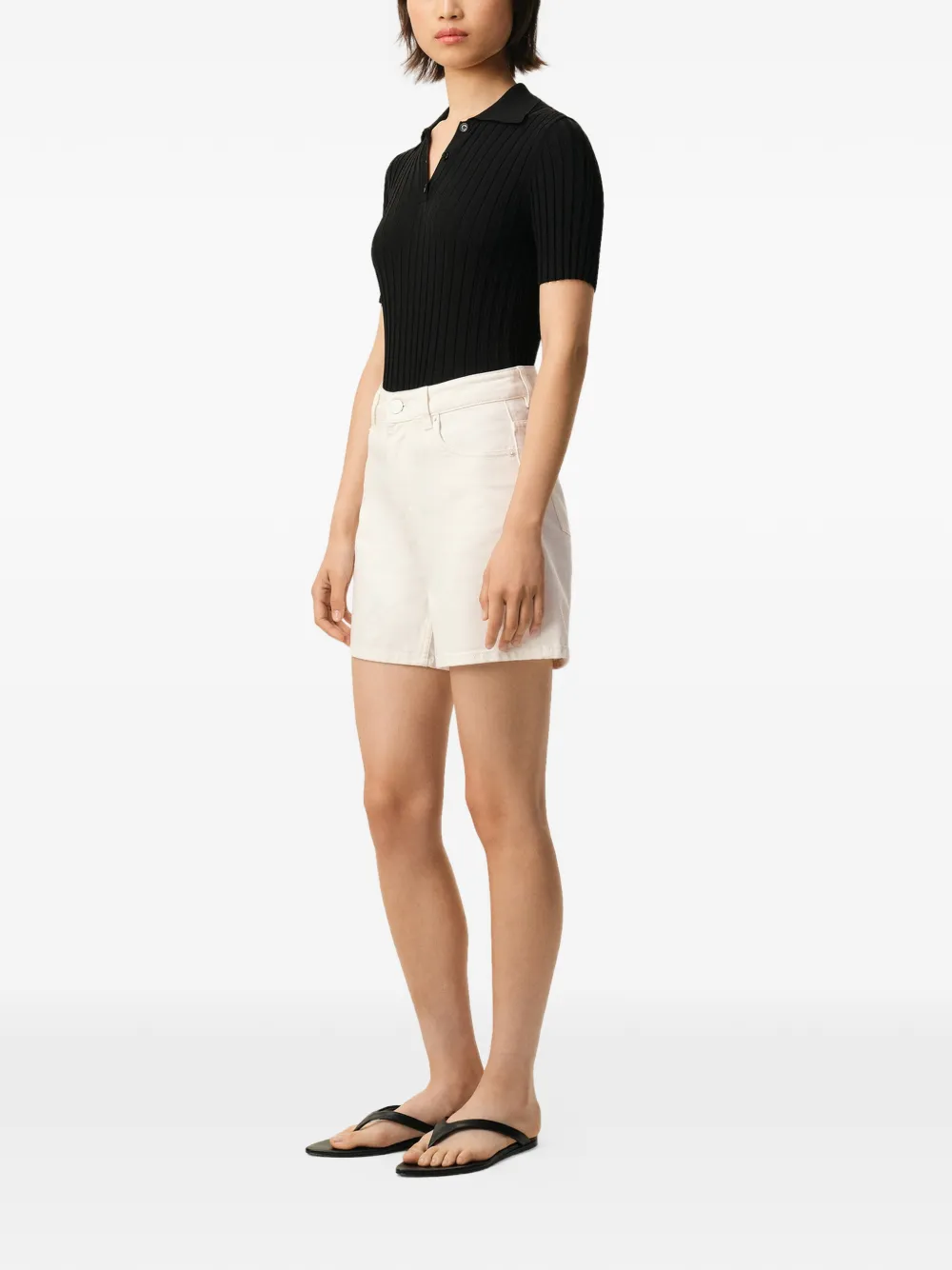 AMI Paris Denim shorts Beige