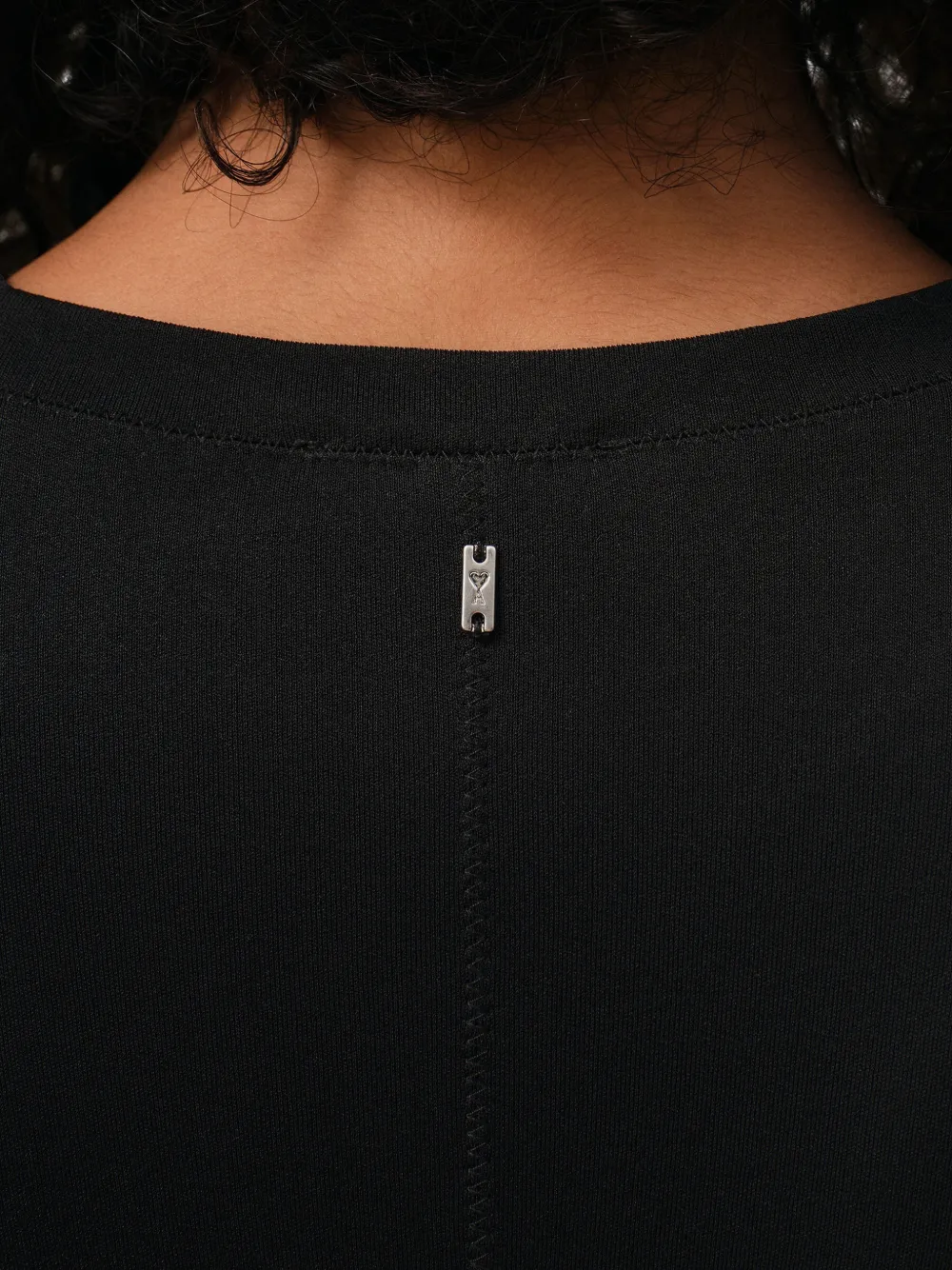 AMI Paris Jersey mouwloze maxi-jurk Zwart