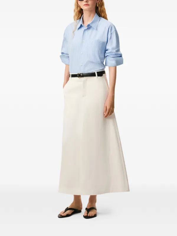 AMI Paris Ami De Coeur ストライプ シャツ | ブルー | FARFETCH JP