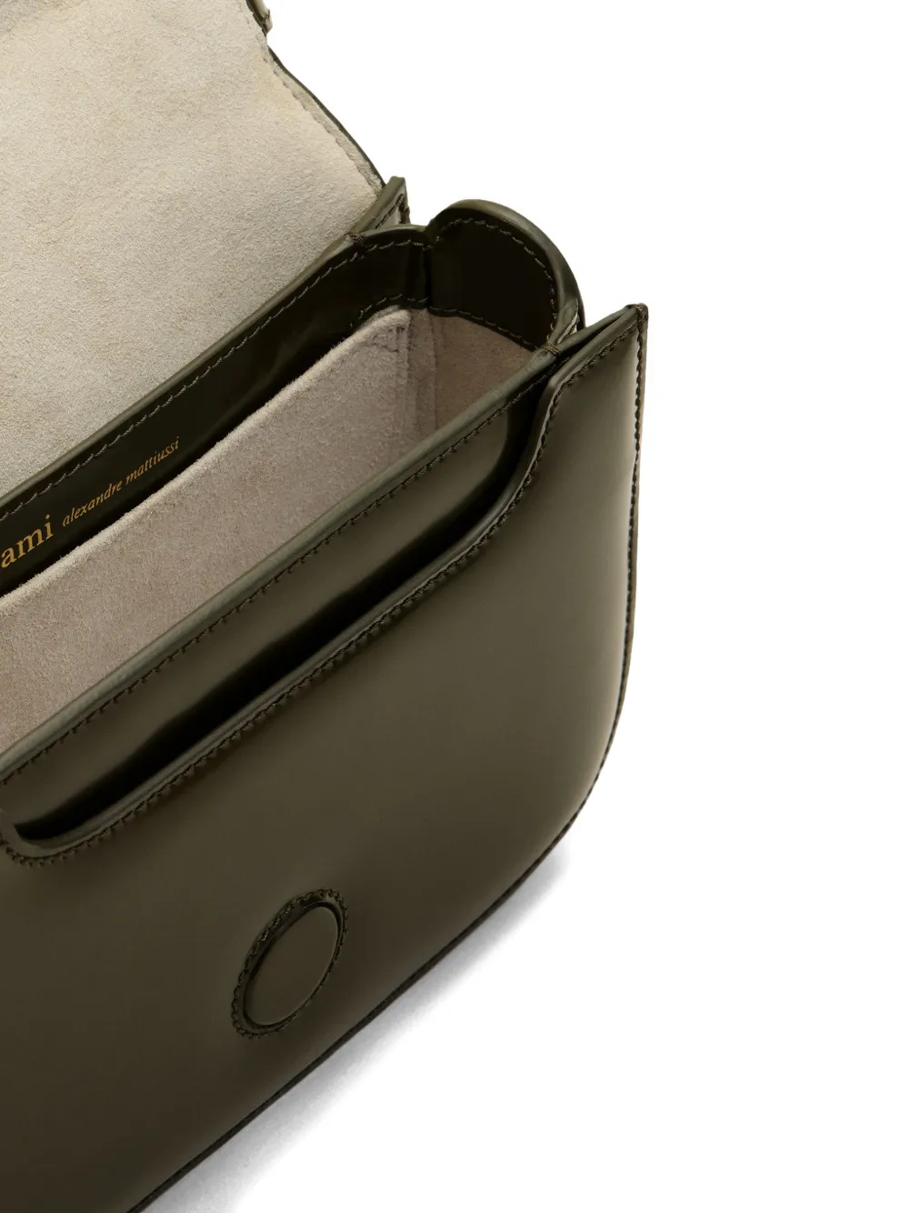 AMI Paris shopper met logodetail Groen