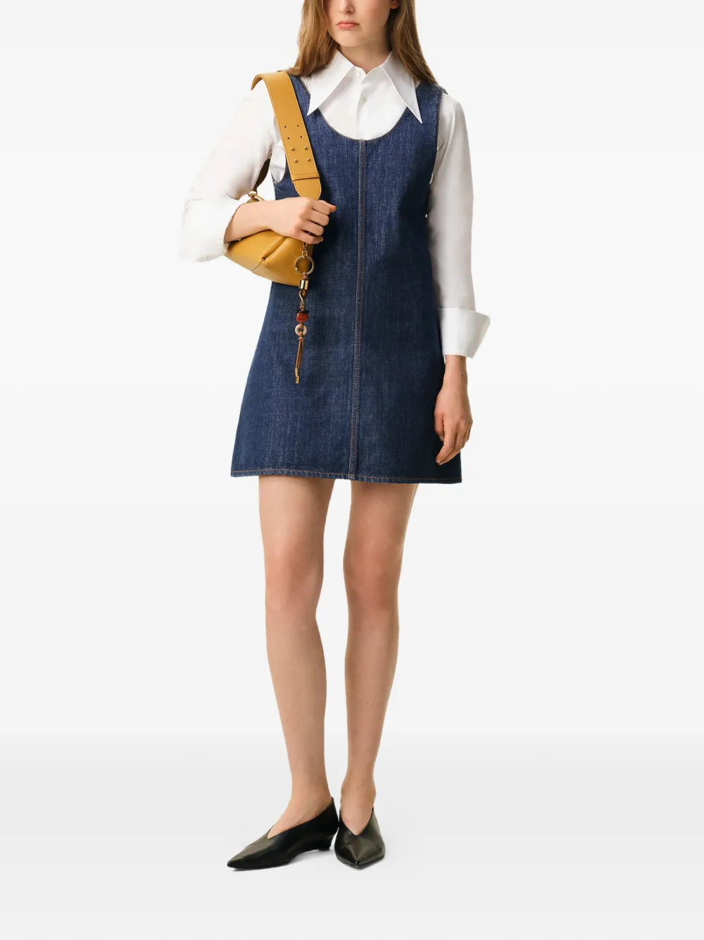 AMI Paris Denim mini-jurk - Blauw