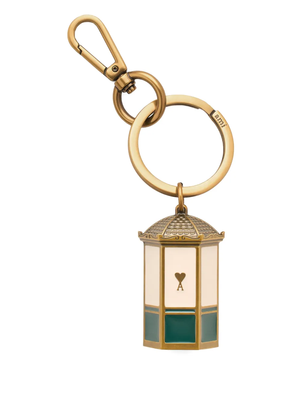 AMI Paris heart kiosk keyring | Neutrals | Image 1