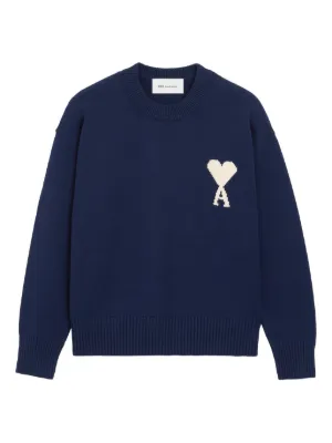 AMI Paris インターシャ セーター AMI Paris インターシャ セーター | ホワイト | FARFETCH JP