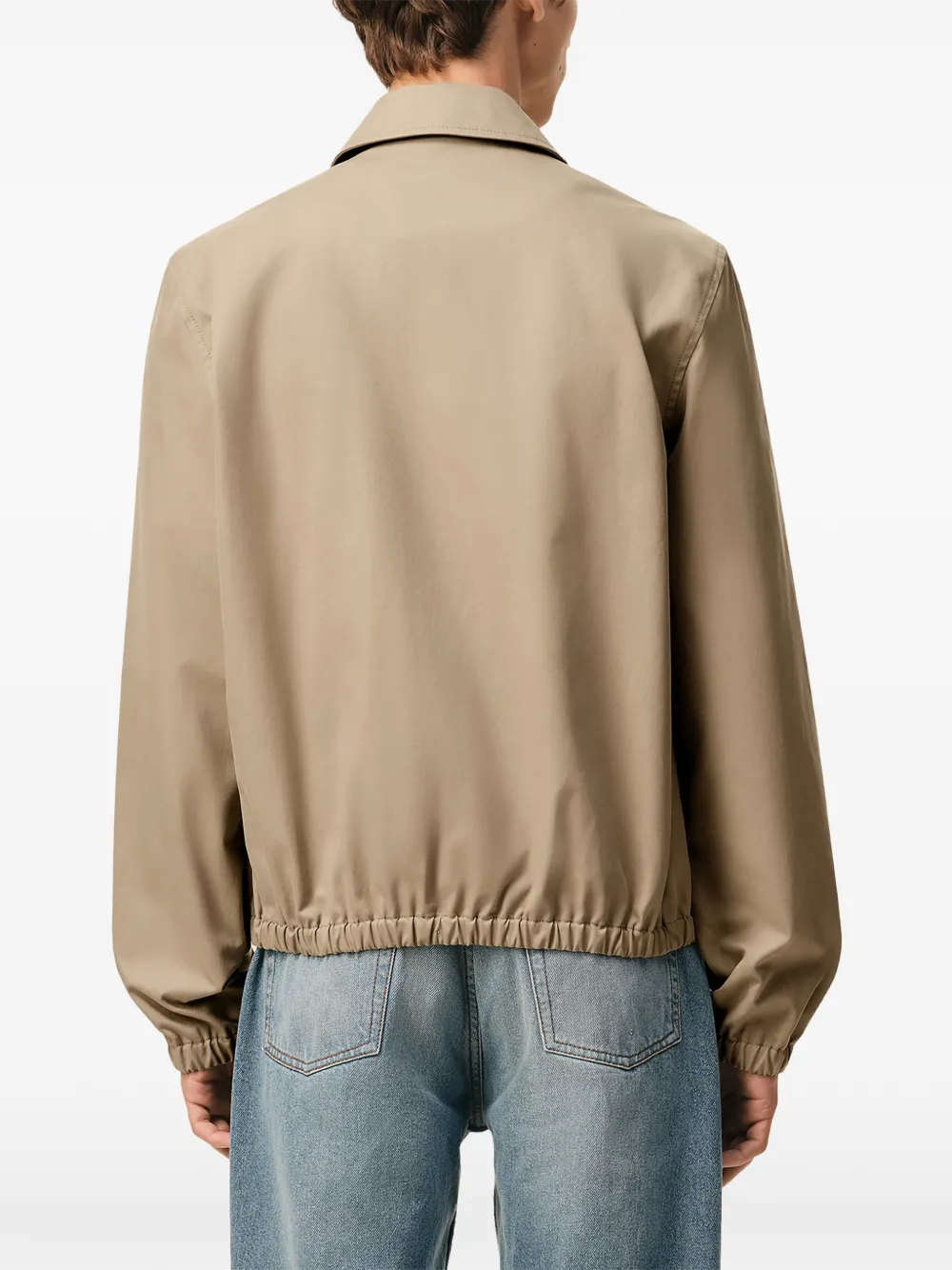AMI Paris Ami De Coeur bomberjack met rits Beige
