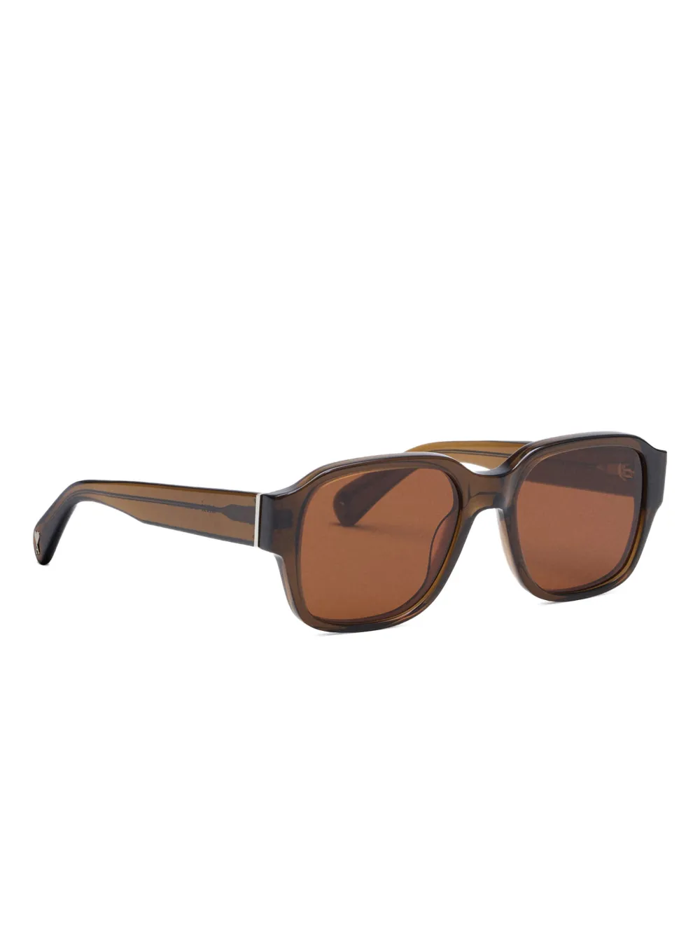 AMI Paris 75006 zonnebril met vierkant montuur Bruin