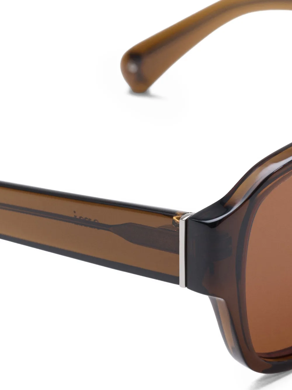 AMI Paris 75006 zonnebril met vierkant montuur Bruin