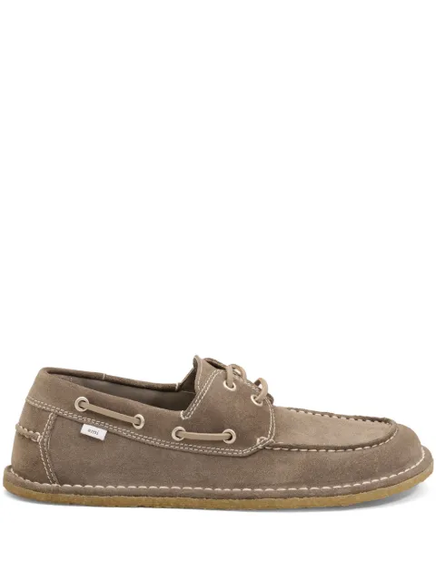 AMI Paris suede boat shoes