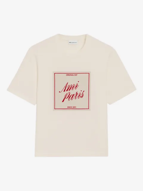 AMI Paris logo-print cotton T-shirt