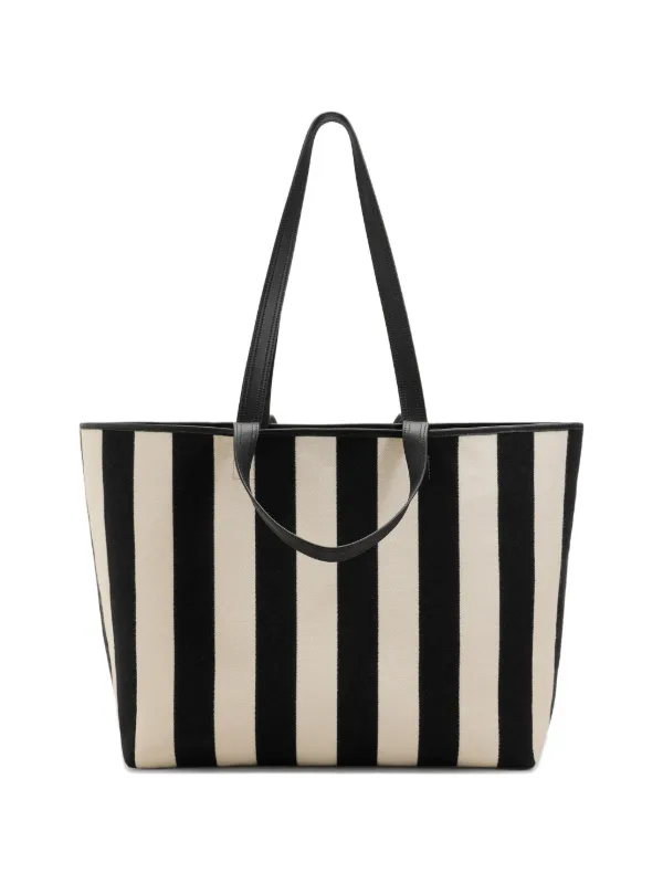 AMI Paris ストライプ ハンドバッグ | ブラック | FARFETCH JP