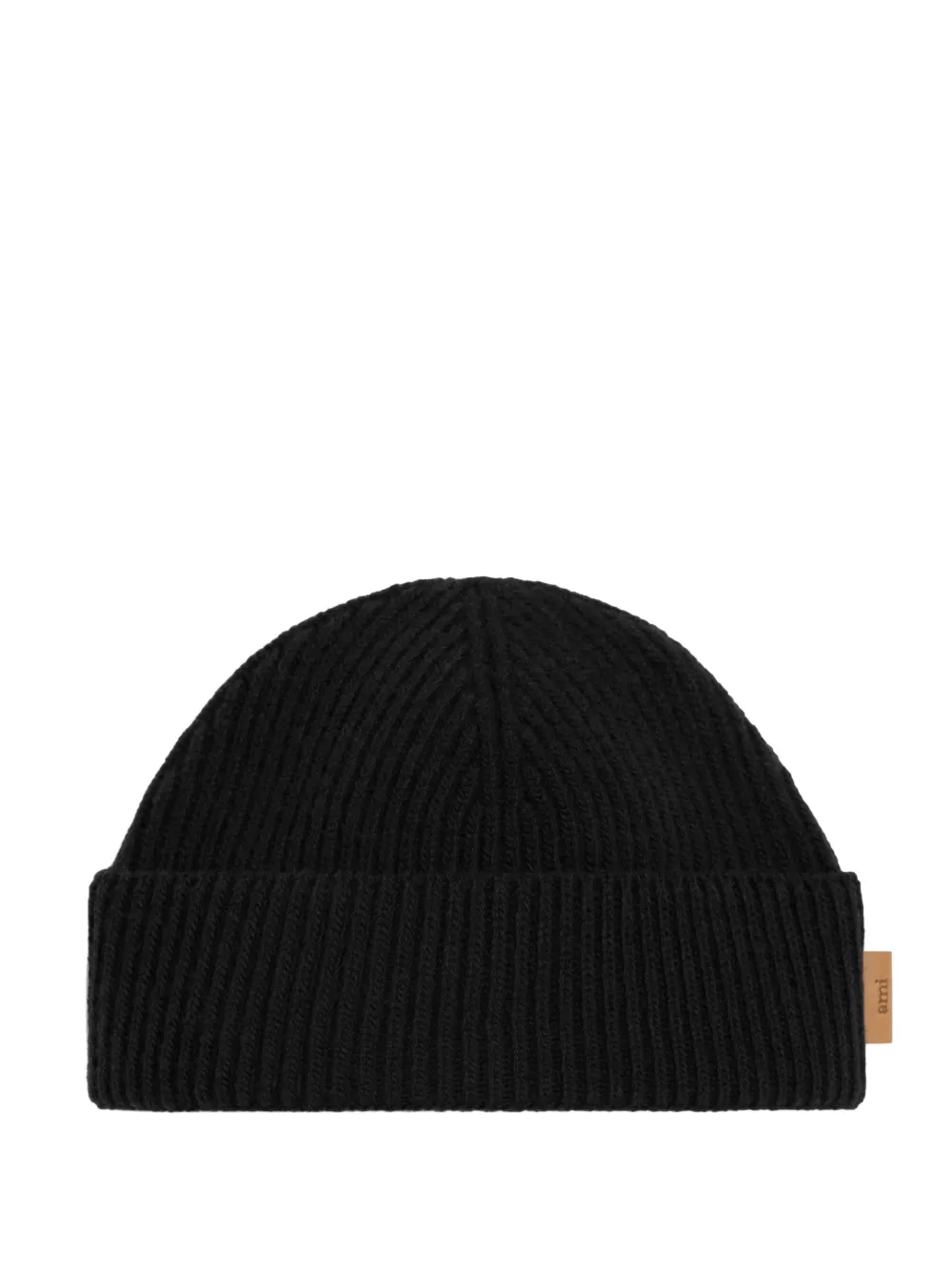 AMI Paris leather-label wool beanie