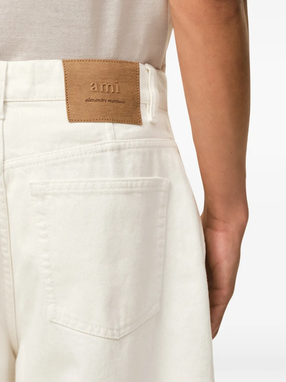 AMI Paris Bermuda shorts Beige