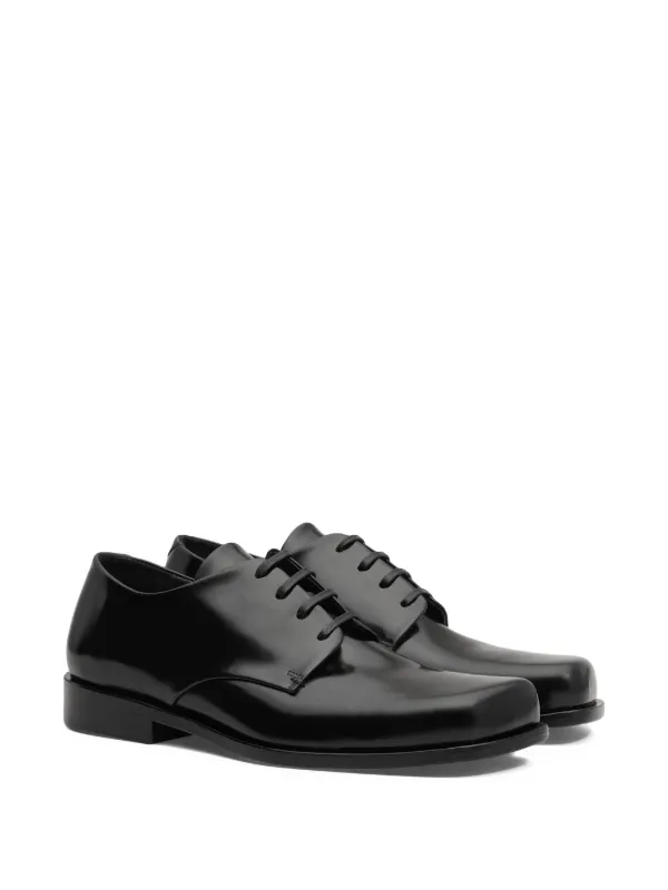 AMI Paris square-toe Derby Shoes | Black | FARFETCH