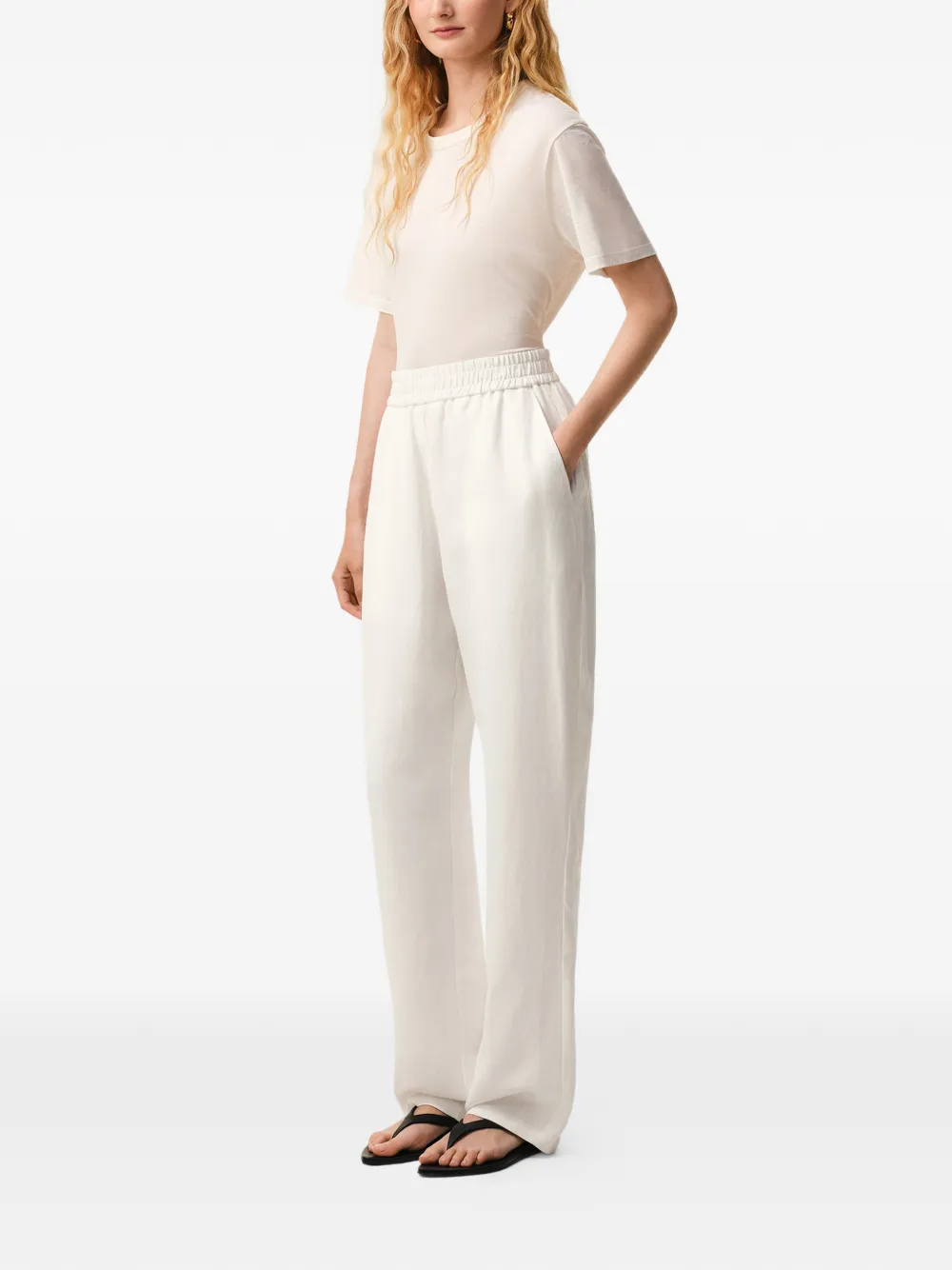  Ami Paris Elasticated Waist Trousers - Neutrals 