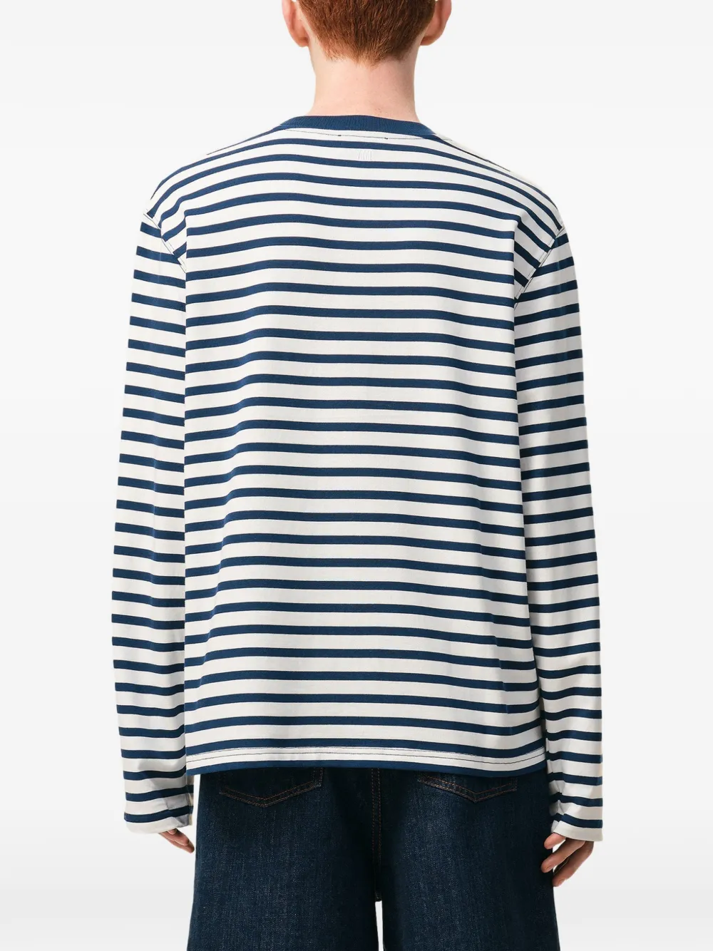 AMI Paris Ami De Coeur T-shirt met lange mouwen Wit