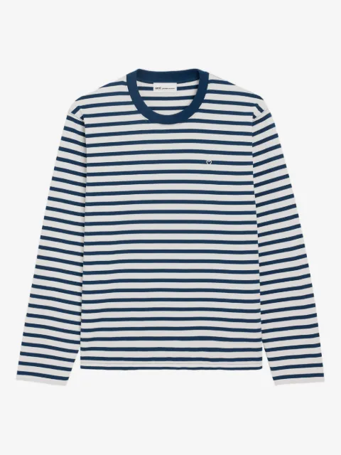 AMI Paris cotton long sleeves mariniere Ami De Coeur T-shirt