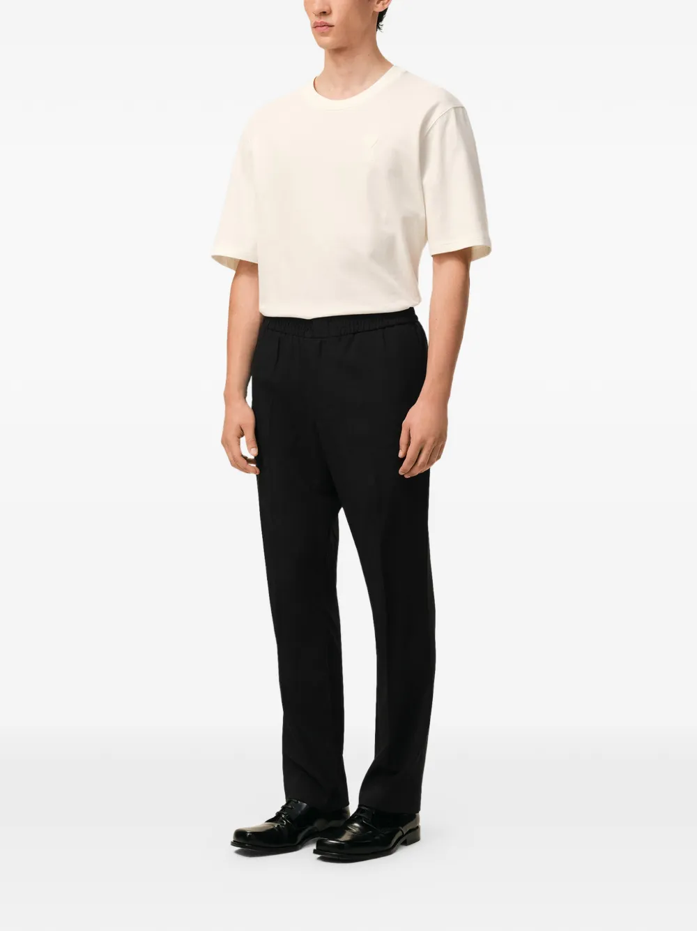 AMI Paris Broek met elastische taille Zwart