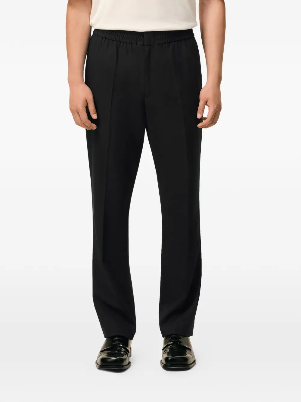 AMI Paris Broek met elastische taille Zwart