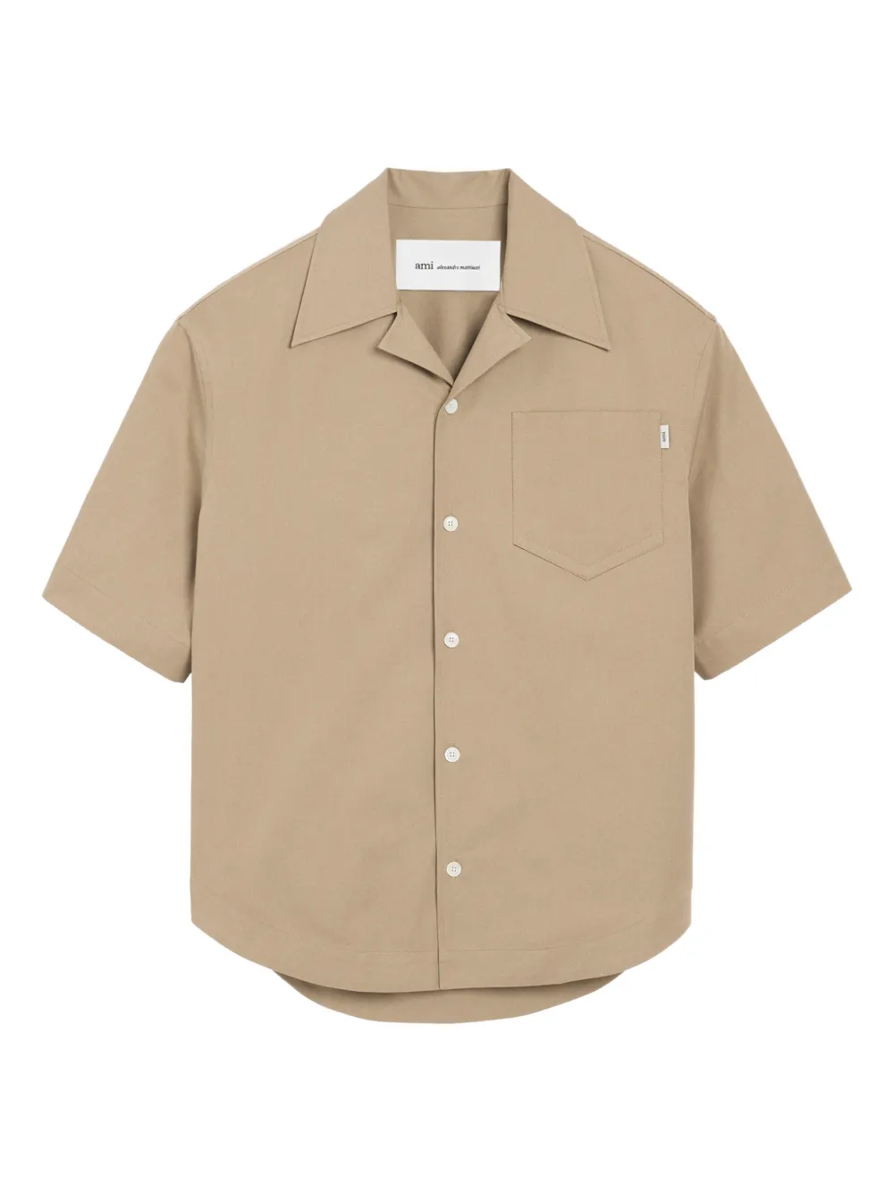 AMI Paris Hemd mit Reverskragen - Nude