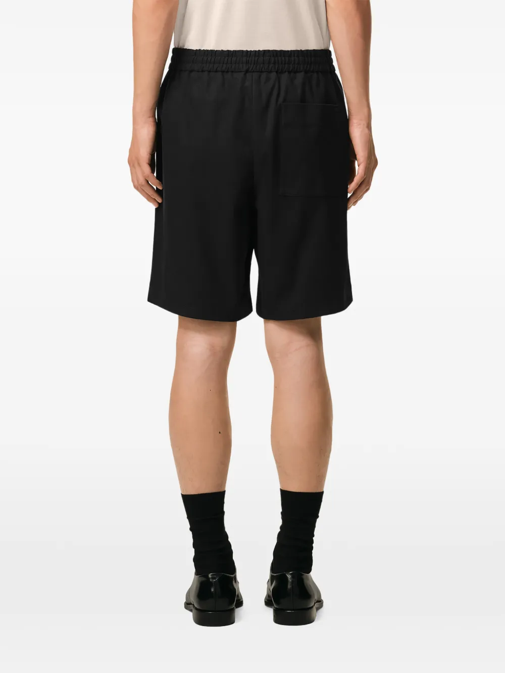 AMI Paris Ami de Coeur elastische shorts Zwart