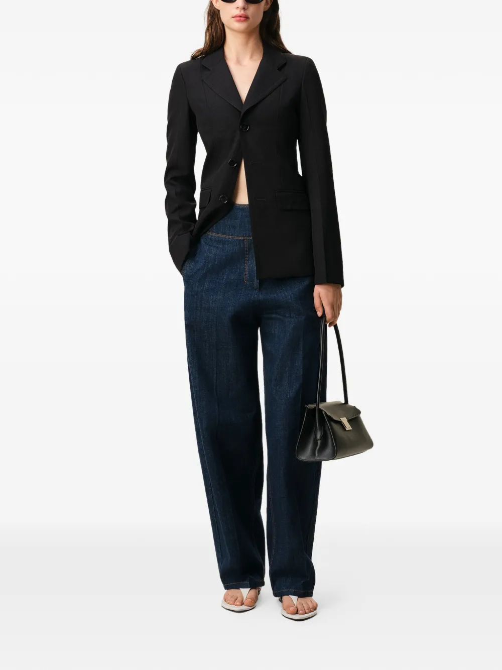  Ami Paris Single-breasted Blazer - Black 