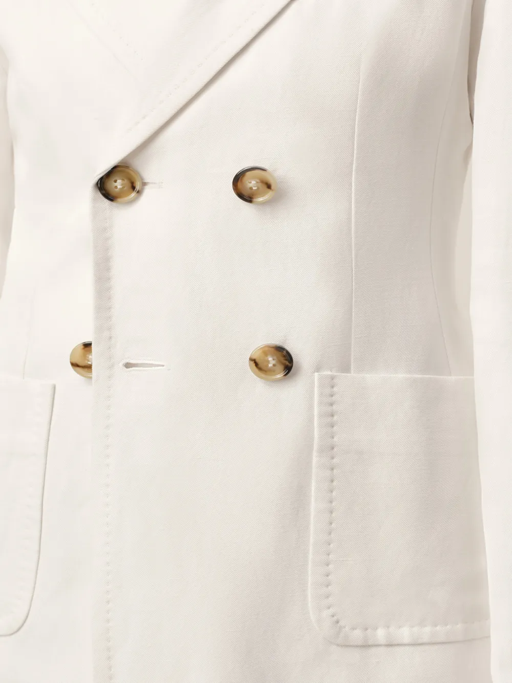 AMI Paris Blazer met dubbele rij knopen Beige
