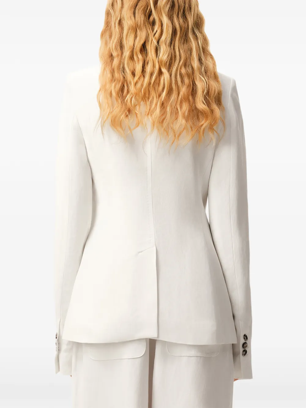 AMI Paris Blazer met dubbele rij knopen Beige
