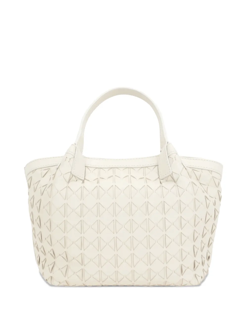 Serapian woven-leather tote bag - Wit